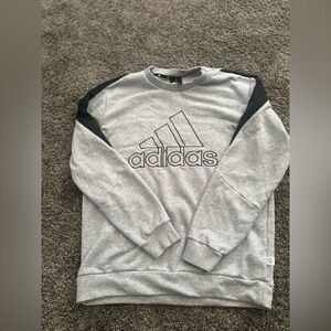 Adidas Kids Gray and Black Sweatshirt